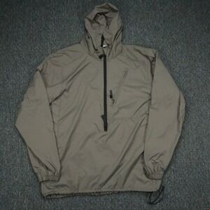 Orc Industries Jacket Mens XL Coyote Brown L4 Windshirt Anorak Hooded Half‎ Zip